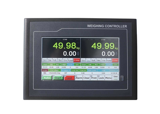 Indicador do controlador do ensaque do grânulo do tela táctil da exposição do LCD com porto exposição/RS232 de MODBUS RTU/HMI