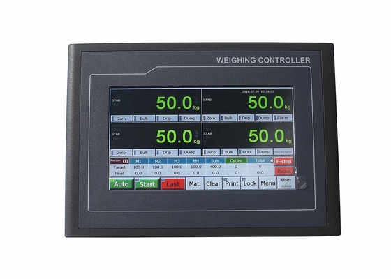 Controlador de peso industrial do indicador, TFT - grupo da ração do toque que pesa o controlador de sistema