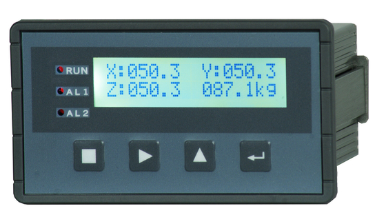 Exposição de medição da força resultante do tempo real do controlador da mini força 3-D/3-CH